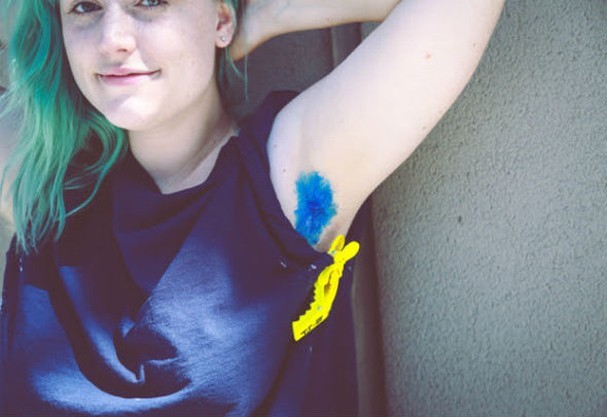 #Dyedpits, ladypithair, разноцветные подмышки, девушки красят волосы подмышками