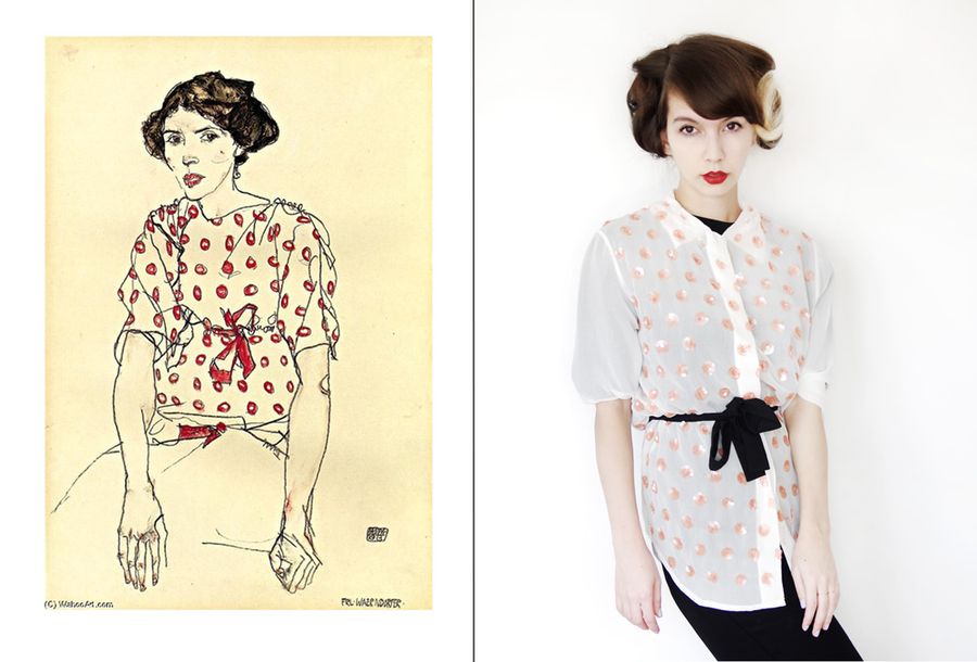 копирует стиль и позы девушек с портретов, копирует стиль и позы девушек с картин,  С картины,From a Painting