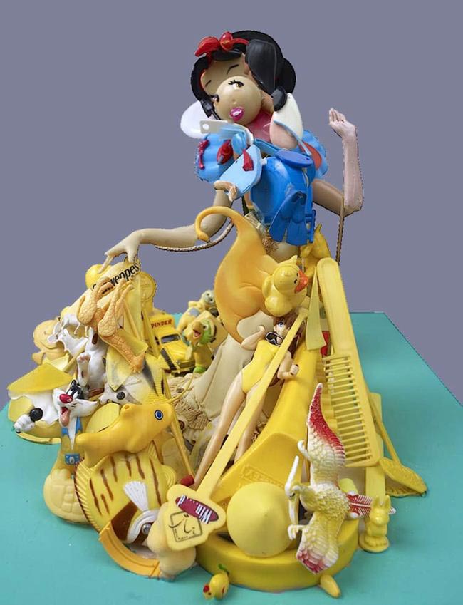 анаморфные картины из хлама, картины из хлама, Бернар Пра, Bernard Pras