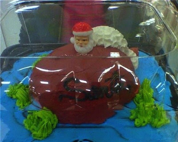 Рождественские торты, которые будут преследовать вас в кошмарах кошмарные рождественские торты, смешные рождественские торты, неудачные торты на рождество