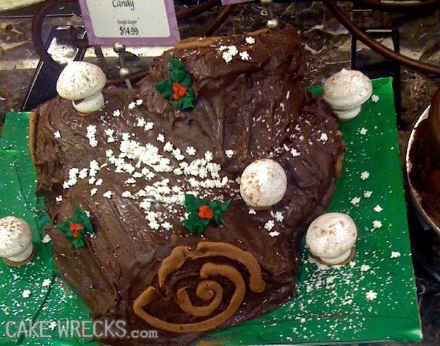 Рождественские торты, которые будут преследовать вас в кошмарах кошмарные рождественские торты, смешные рождественские торты, неудачные торты на рождество