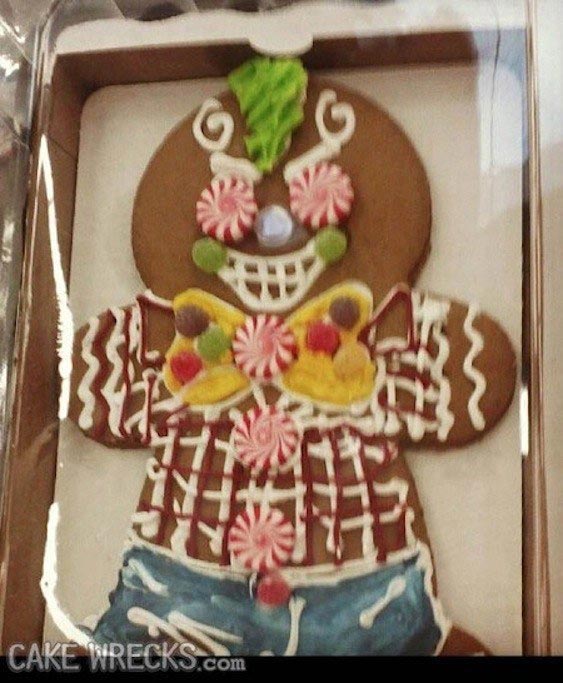 Рождественские торты, которые будут преследовать вас в кошмарах кошмарные рождественские торты, смешные рождественские торты, неудачные торты на рождество