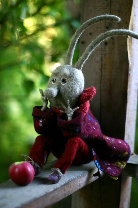 Катерина Козуненко, войлочные игрушки, куклы, творения, поделки, войлок, творчество 