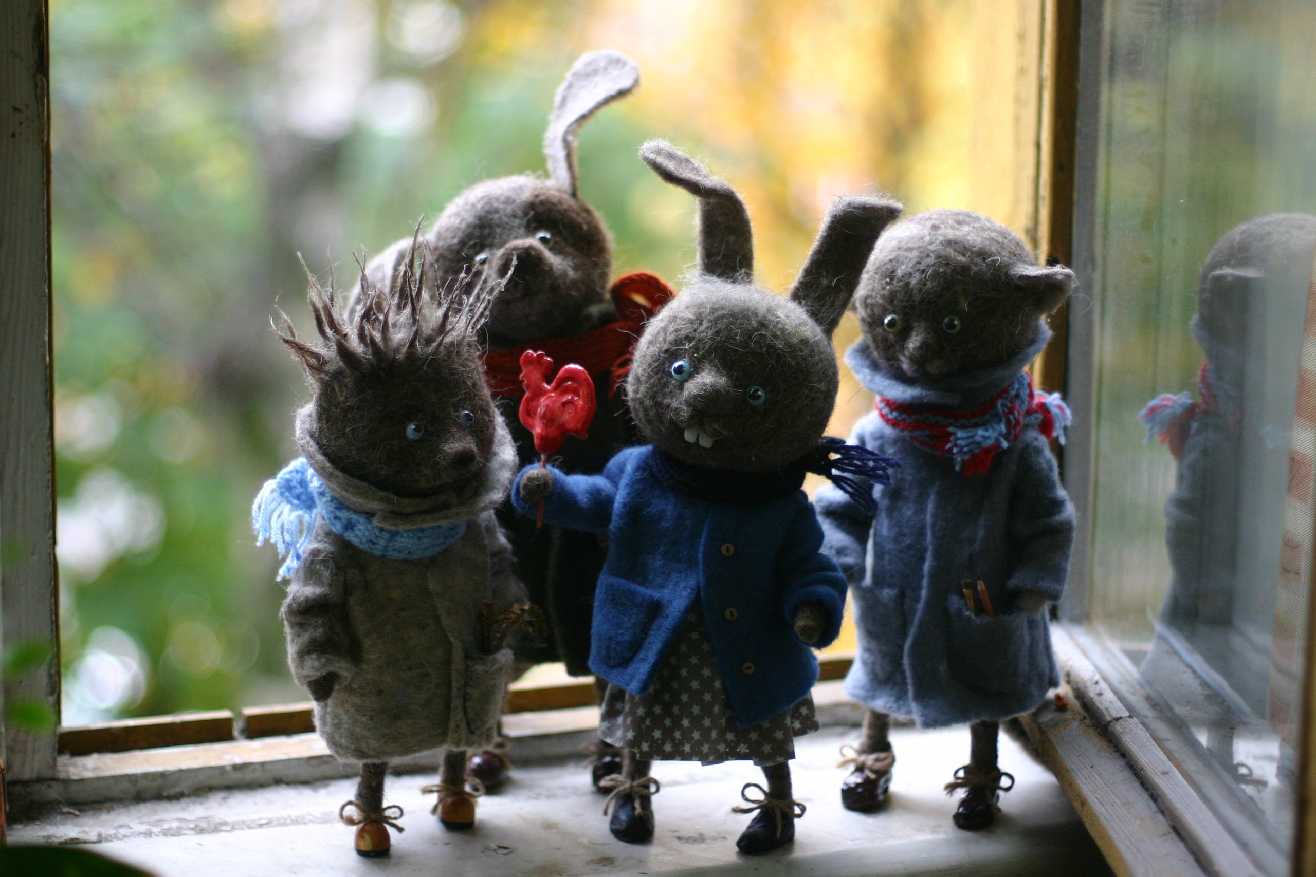 Катерина Козуненко, войлочные игрушки, куклы, творения, поделки, войлок, творчество 