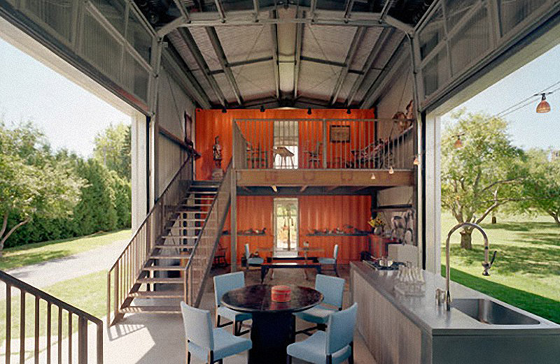 дома из контейнеров, дома из морских контейнеров