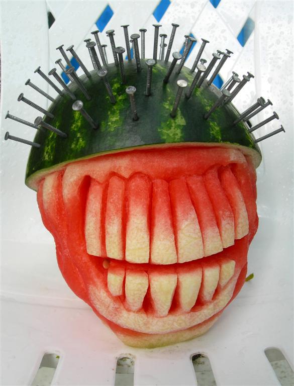 карвинг арбузы, скульптуры Клайв Купер, Clive Cooper, резьба по арбузу,скульптуры из арбузов