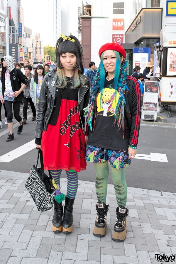 уличная мода Токио, сумасшедшие японцы, мода япония