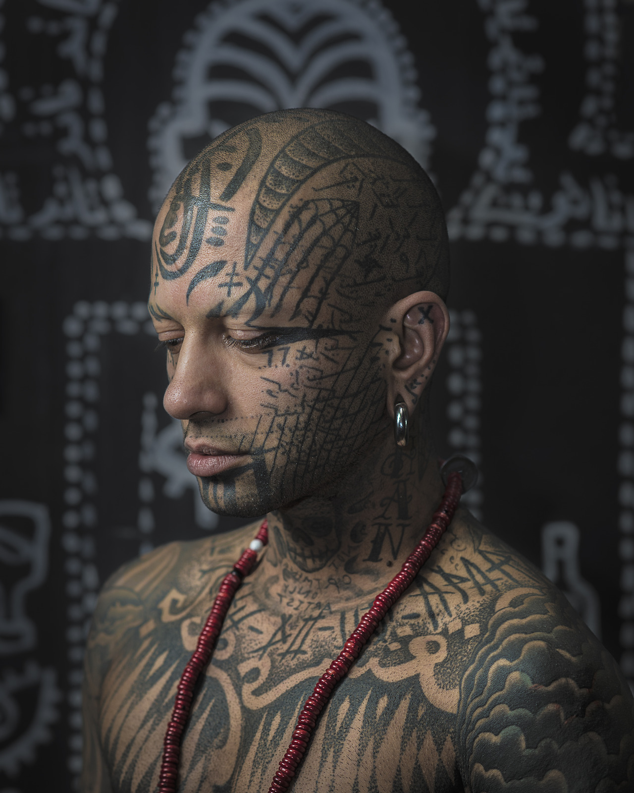 Люди с татуировками на лице, татуированные лица, Марк Ливер, Mark Leaver  Tattoos