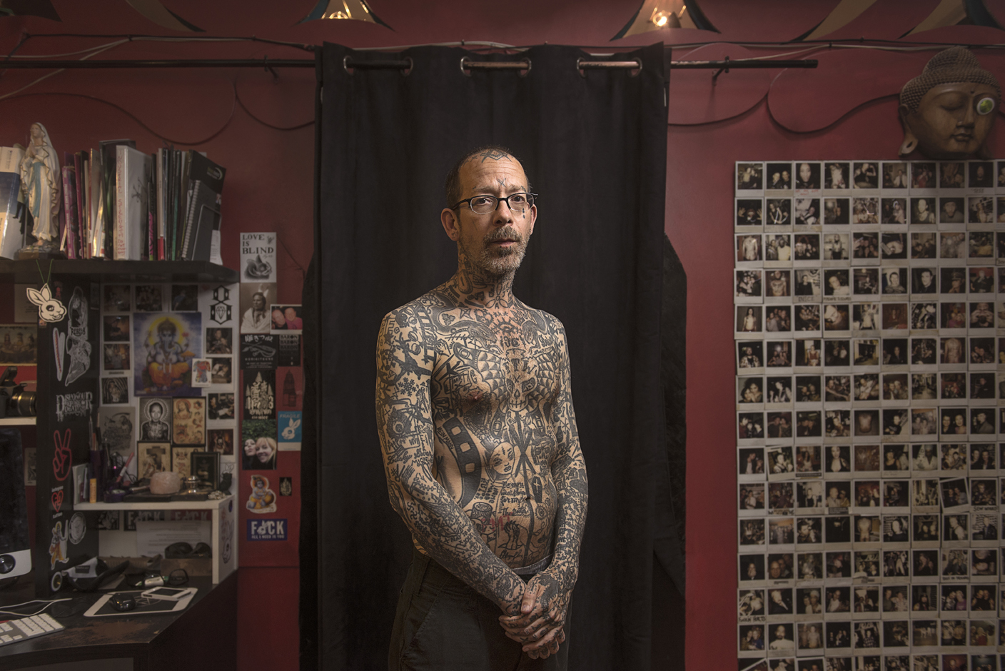 Люди с татуировками на лице, татуированные лица, Марк Ливер, Mark Leaver  Tattoos