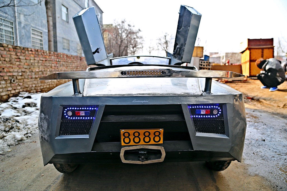 Дедушка построил мини-Lamborghini своими руками для маленького внука дедушка сделал Lamborghini, Lamborghini для внука, мини-Lamborghini, сделал Ламборгини своими руками