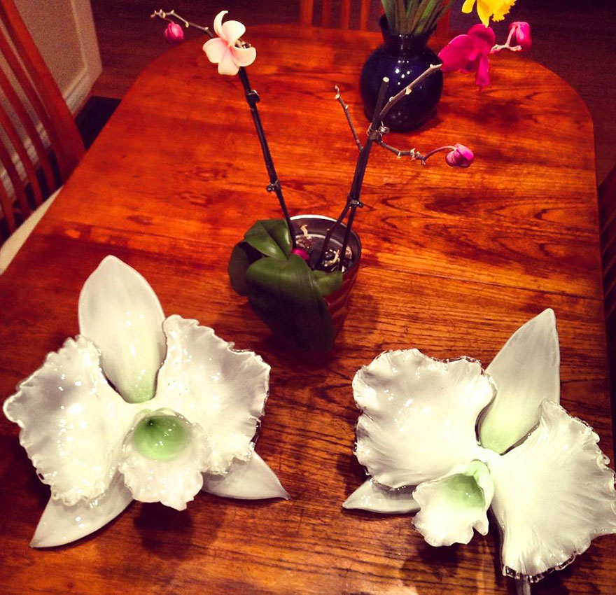 гигантские цветы из стекла,  Джейсон Гамрат, Jason Gamrath, стеклодув цветы огромные, стеклянные цветы