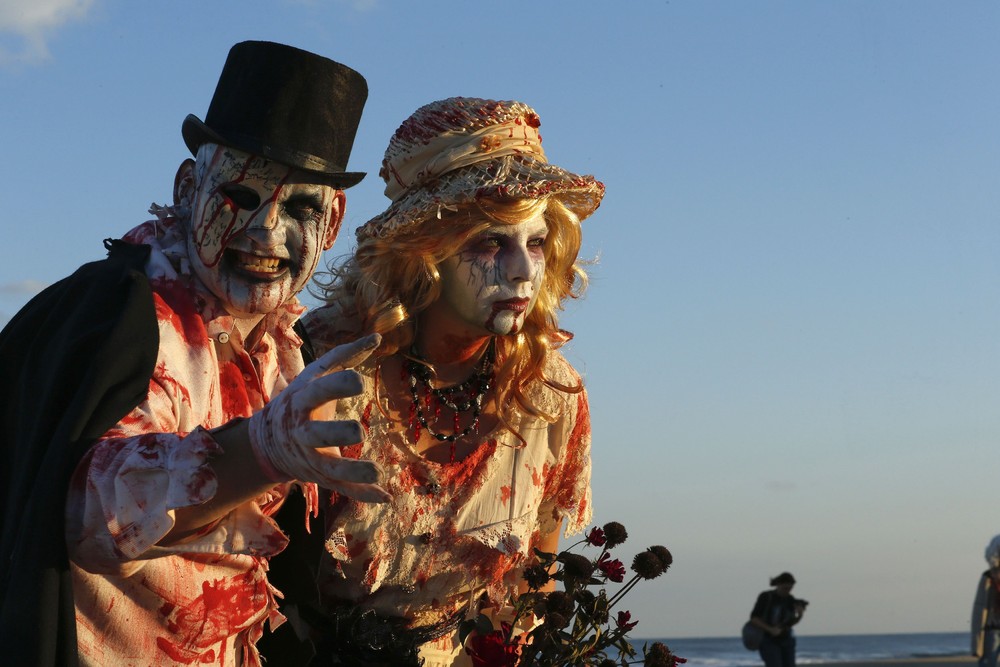 Zombie Walk, Asbury Park, Зомби помощь детям больным раком