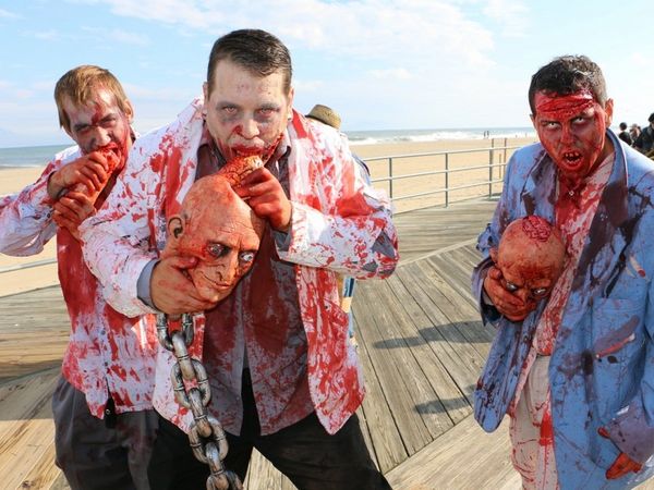 Zombie Walk, Asbury Park, Зомби помощь детям больным раком