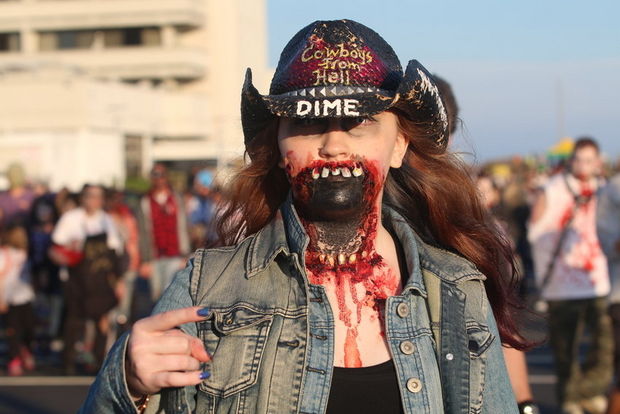 Zombie Walk, Asbury Park, Зомби помощь детям больным раком