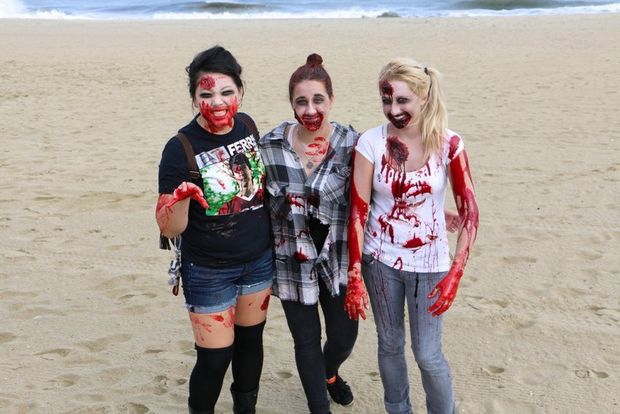 Zombie Walk, Asbury Park, Зомби помощь детям больным раком