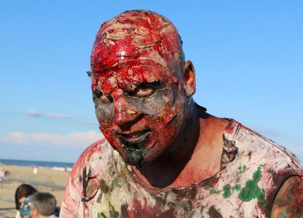 Zombie Walk, Asbury Park, Зомби помощь детям больным раком