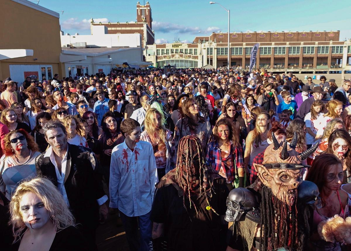 Zombie Walk, Asbury Park, Зомби помощь детям больным раком