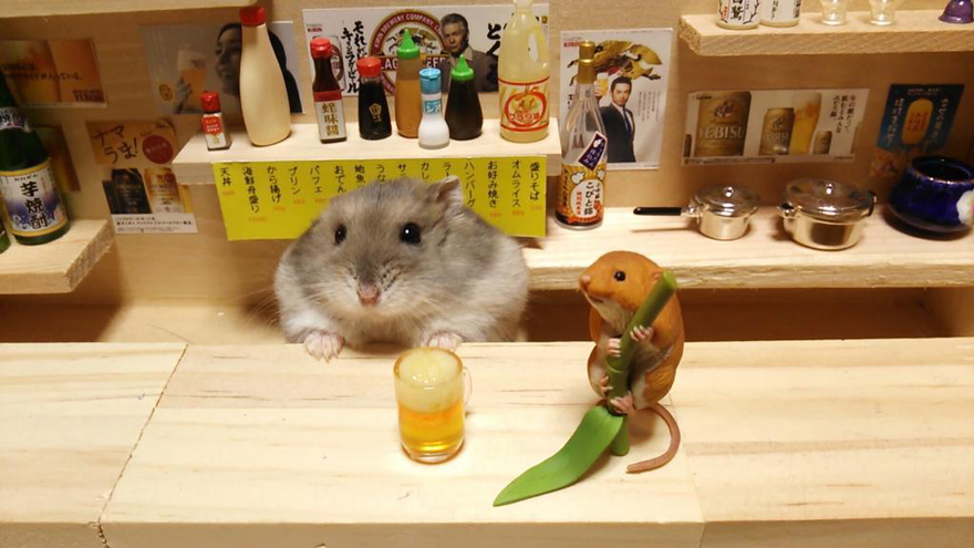 Hamster Bartenders, хомяки бармены, Kawanabesatou