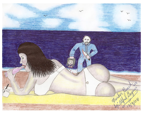 картины серийных убийц, картины маньяков, творчество преступников