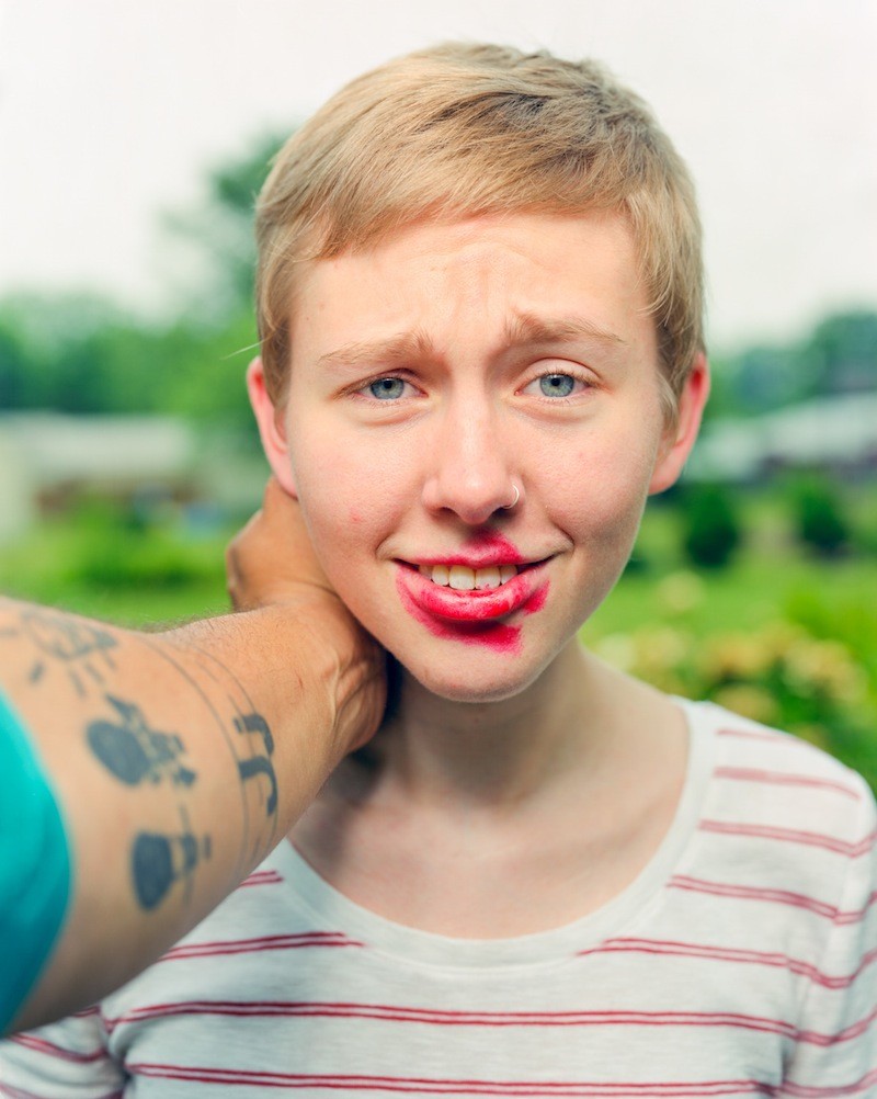 фото после поцелуя, The Makeout Project, фотограф Джедедия Джонсон, Jedediah Johnson, помада