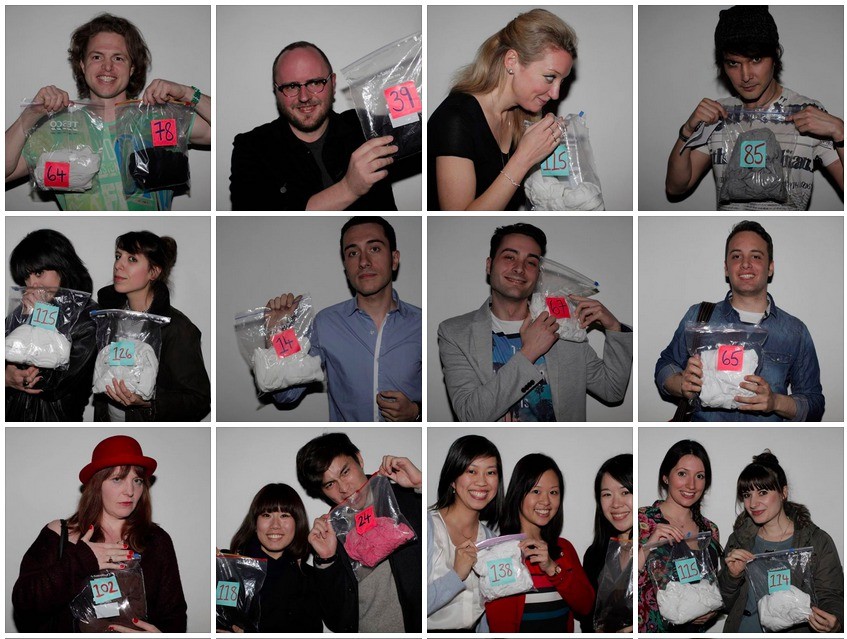 феромонные вечеринки, люди нюхают чужие футболки, новый вид знакомства нюхают футболки