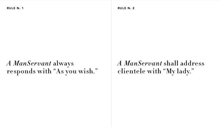 слуга мужчина, мужчина раб, женщины могут нанять мужчину, ManServants