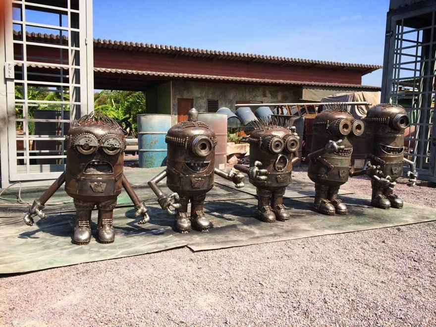 скульптуры из металлолома, Пан Хун Лек, Ban Hun Lek, халк из металлолома 