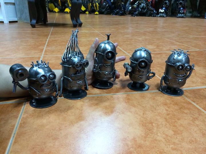 скульптуры из металлолома, Пан Хун Лек, Ban Hun Lek, халк из металлолома 