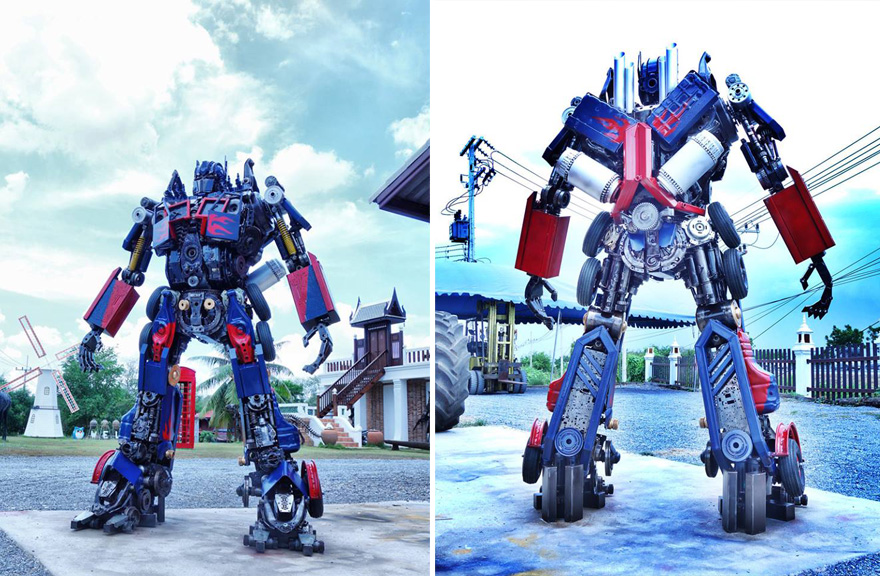 скульптуры из металлолома, Пан Хун Лек, Ban Hun Lek, халк из металлолома 