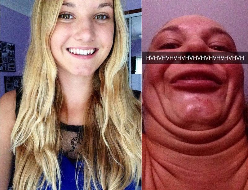 pretty girls making ugly faces, девушки корчат рожи