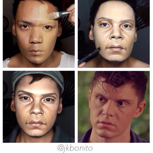 Яна Бонито? при помощи макияжа в персонажей американской истории ужасов. Американская история ужасов перевопложение макияжJan Bonito