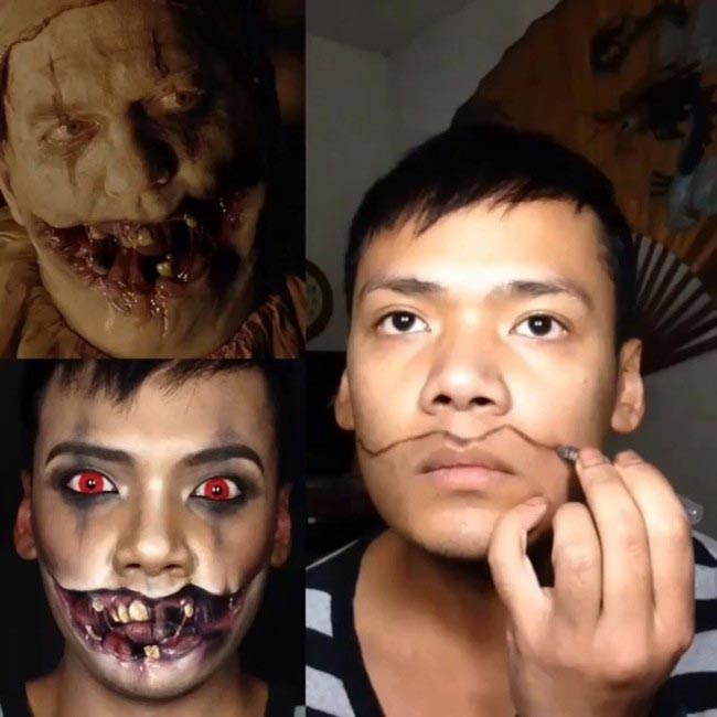 Яна Бонито? при помощи макияжа в персонажей американской истории ужасов. Американская история ужасов перевопложение макияжJan Bonito