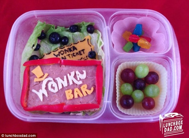 Lunchbox Dad, папа готовит съедобные шедевры для своей дочери 