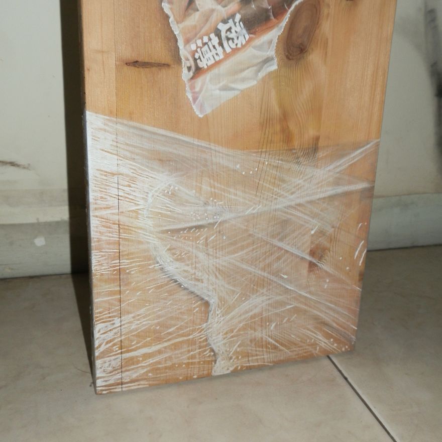 художник Иван Ху, Ivan Hoo, картины на дереве, гипперреализм на дереве