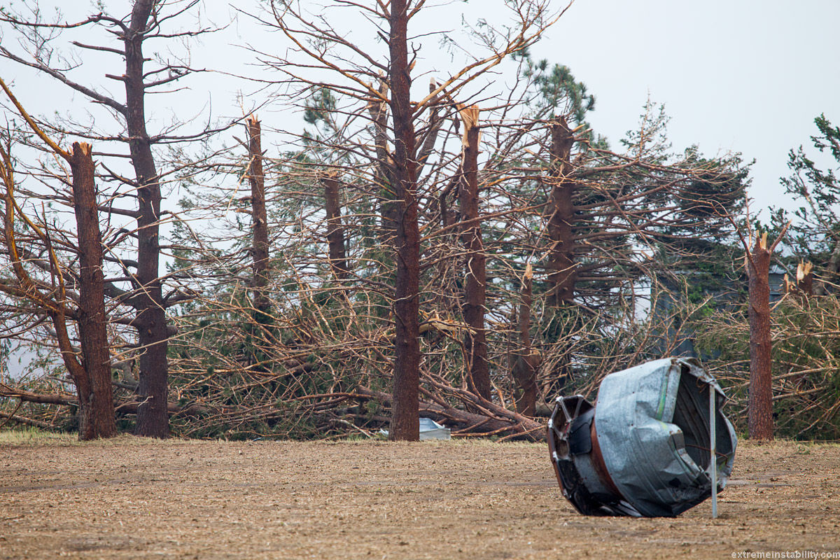 град Небраска, последствия града Небраска, град теннисный мяч