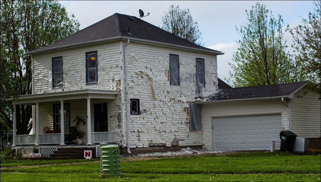 град Небраска, последствия града Небраска, град теннисный мяч
