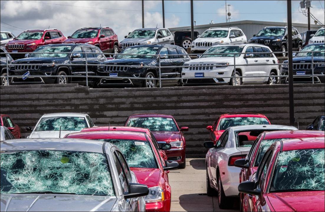 град Небраска, последствия града Небраска, град теннисный мяч