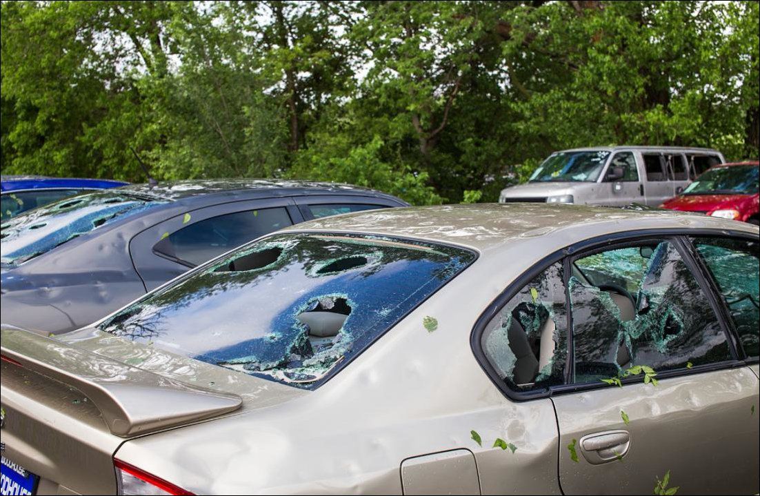 град Небраска, последствия града Небраска, град теннисный мяч