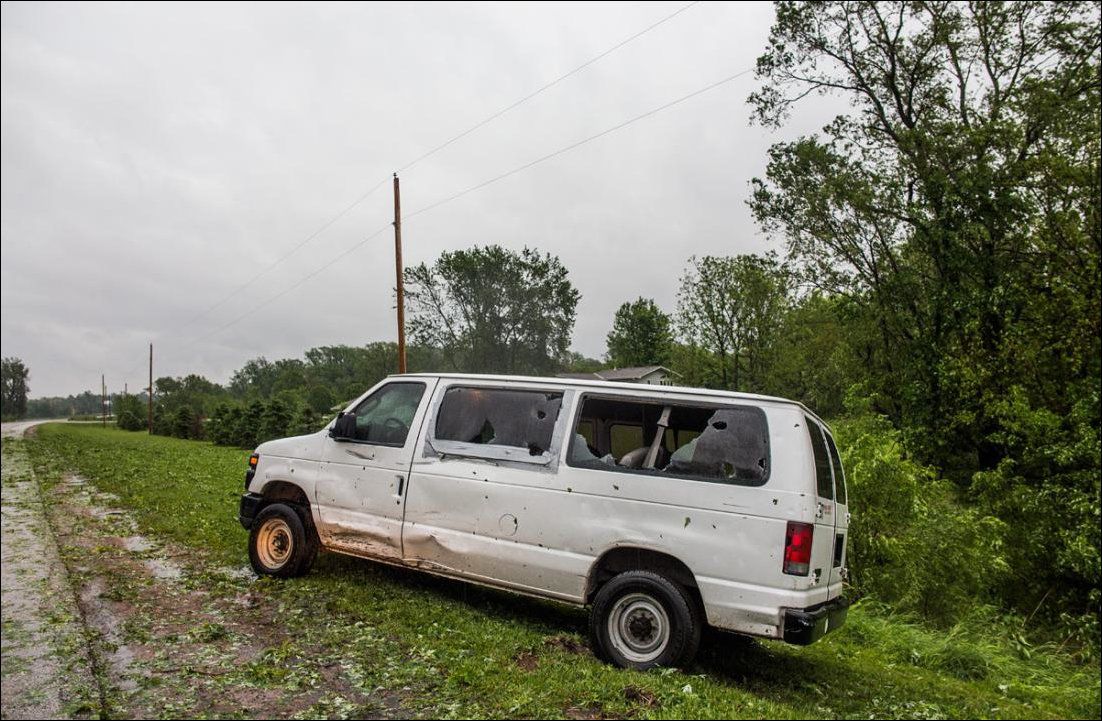 град Небраска, последствия града Небраска, град теннисный мяч