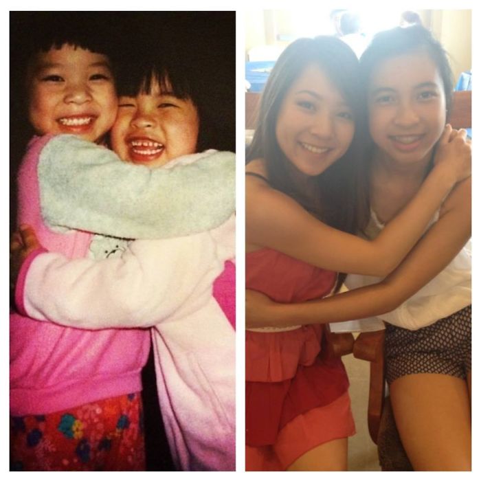 тогда и сейчас, люди повторяют старые фото, повторили детские фото, фото спустя время