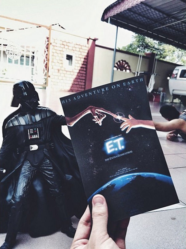 Джейми Чунг, Jaemy Choong, объединение постеров к фильмам с реальными людьми 