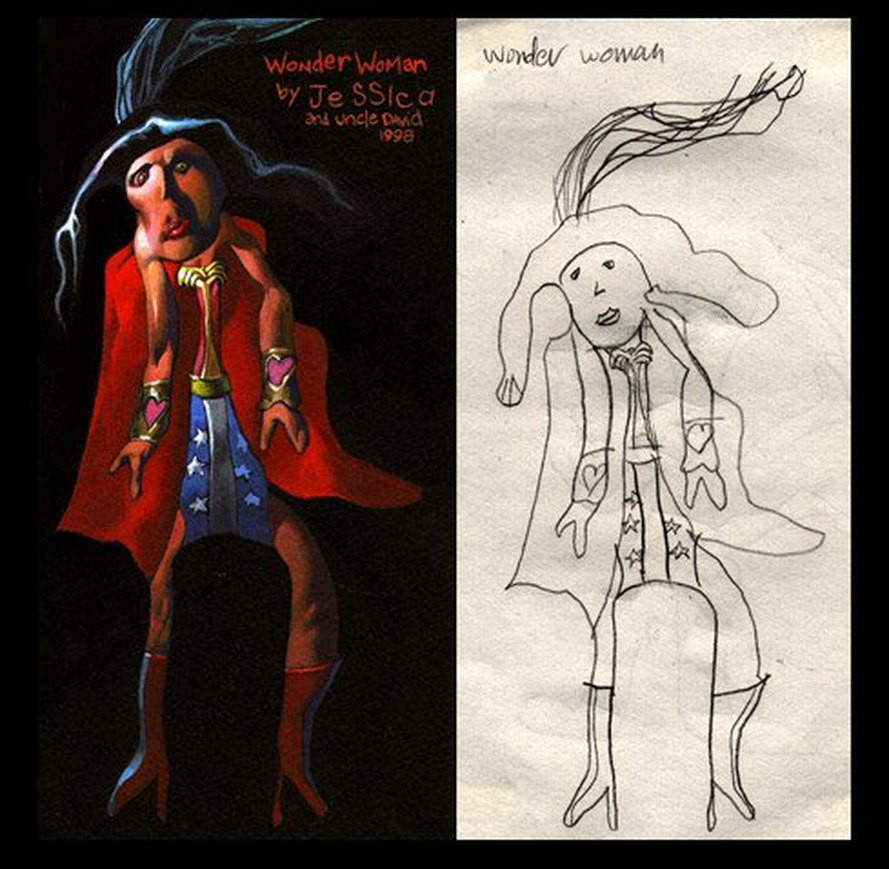 Хоррор по-детски: ожившие монстры из детских рисунков реалистичные детские рисунки, Дэйв Дэврис, ожившие монстры, Dave Devries, The Monster Engine