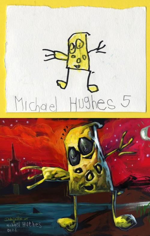 Хоррор по-детски: ожившие монстры из детских рисунков реалистичные детские рисунки, Дэйв Дэврис, ожившие монстры, Dave Devries, The Monster Engine