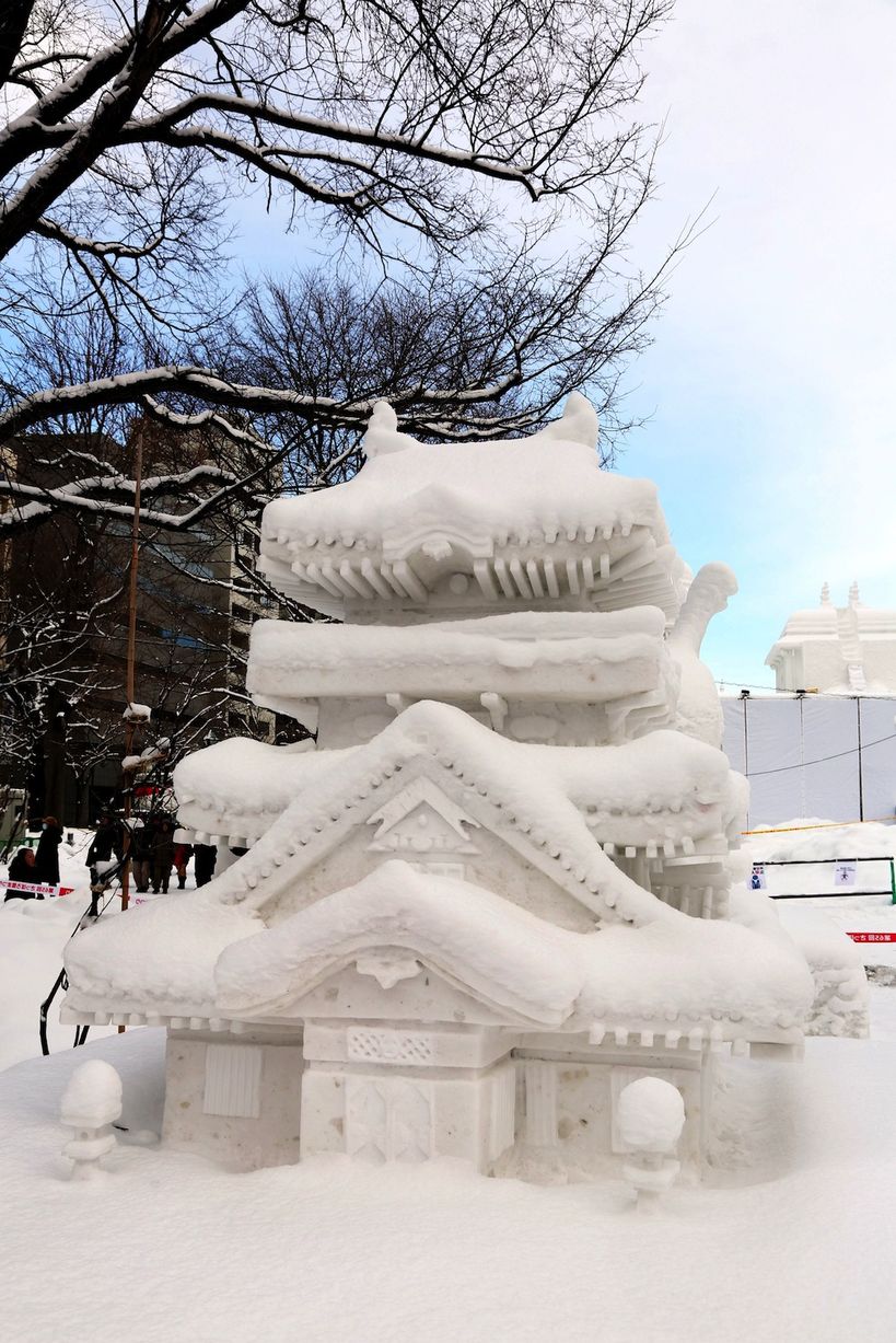 Гигантские скульптуры снежного фестиваля в Саппоро 2014 скульптуры, снежный фестиваль, Саппоро 2014, sapporo snow festival 2014, 65