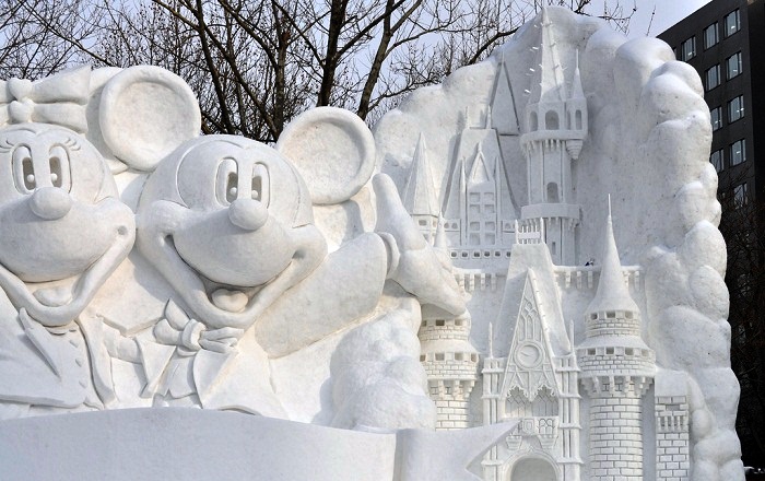 Гигантские скульптуры снежного фестиваля в Саппоро 2014 скульптуры, снежный фестиваль, Саппоро 2014, sapporo snow festival 2014, 65