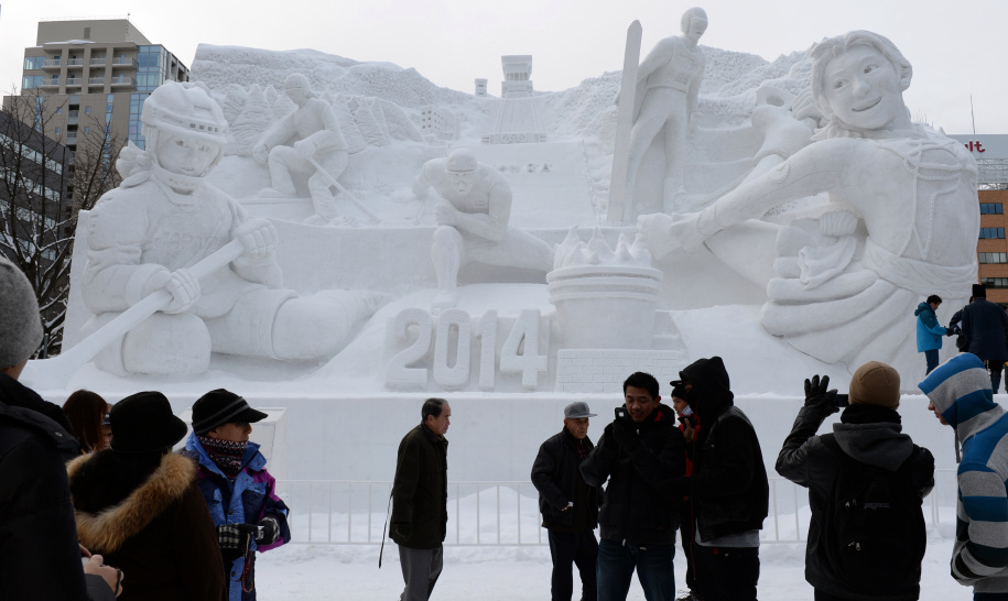Гигантские скульптуры снежного фестиваля в Саппоро 2014 скульптуры, снежный фестиваль, Саппоро 2014, sapporo snow festival 2014, 65