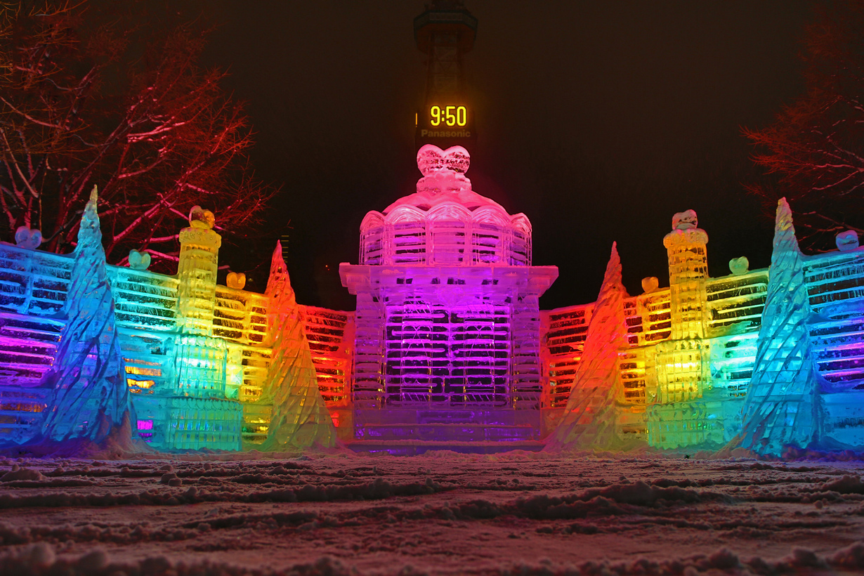 Гигантские скульптуры снежного фестиваля в Саппоро 2014 скульптуры, снежный фестиваль, Саппоро 2014, sapporo snow festival 2014, 65