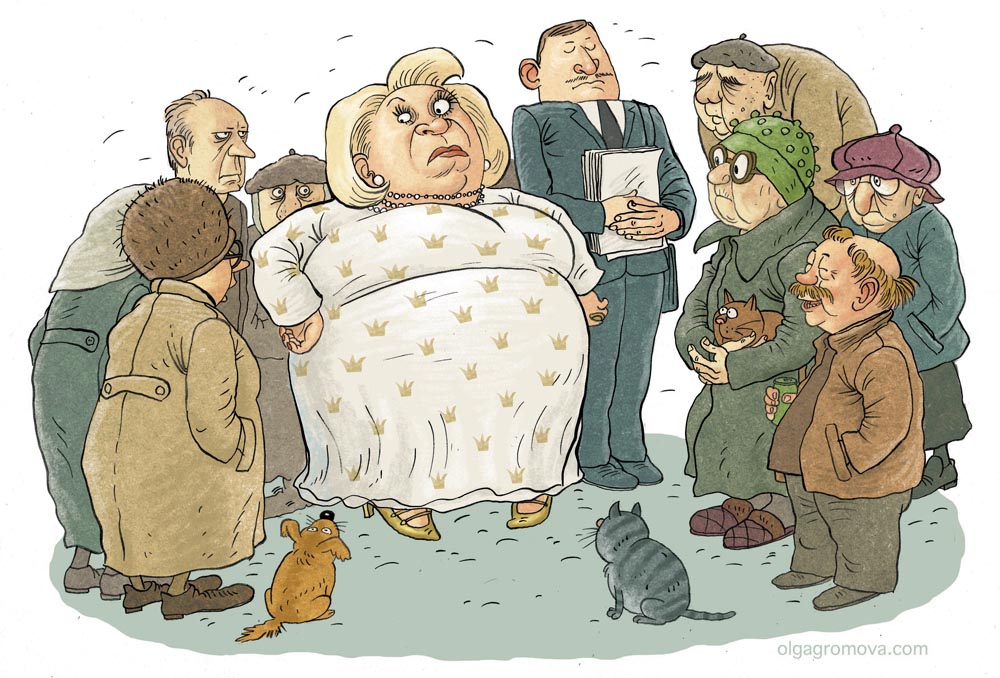 карикатуры Ольги громовой, бабки, художник-иллюстратор Ольга Громова, творчество