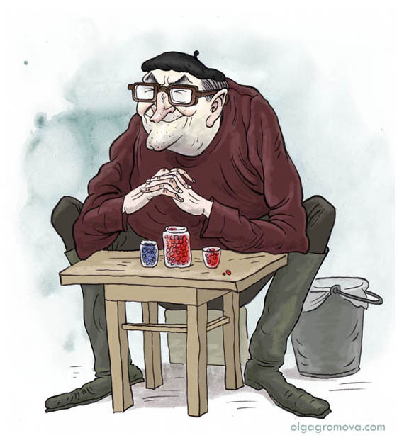 карикатуры Ольги громовой, бабки, художник-иллюстратор Ольга Громова, творчество