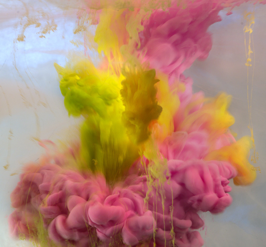 Картины из краски и воды, художник Ким Кивер, Kim Keever, цветной дым, туман